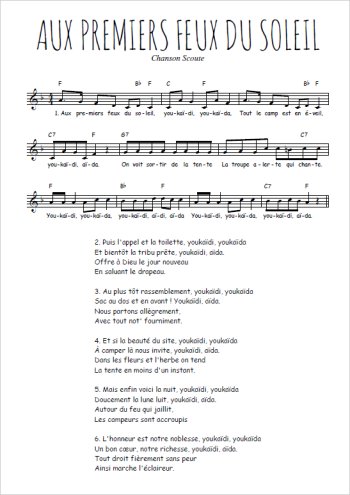 Aux premiers feux du soleil